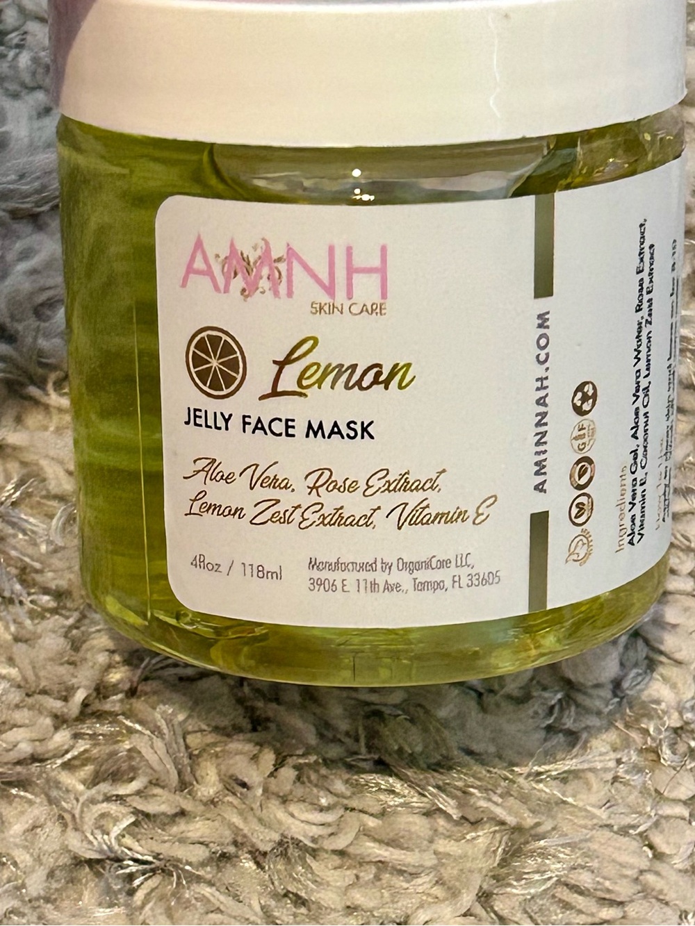 AMINH Lemon Jelly Face Mask — Yellow